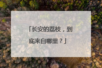 长安的荔枝，到底来自哪里？