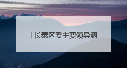 长泰区委主要领导调研食品安全等工作