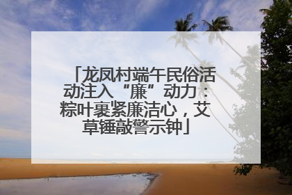 龙凤村端午民俗活动注入“廉”动力：粽叶裹紧廉洁心，艾草锤敲警示钟