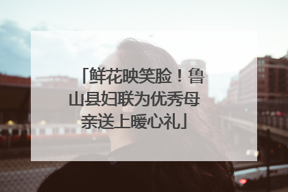 鲜花映笑脸！鲁山县妇联为优秀母亲送上暖心礼