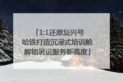 1:1还原复兴号 哈铁打造沉浸式培训舱解锁暑运服务新高度