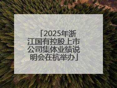 2025年浙江国有控股上市公司集体业绩说明会在杭举办