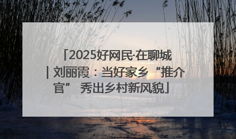 2025好网民·在聊城｜刘丽霞：当好家乡“推介官” 秀出乡村新风貌