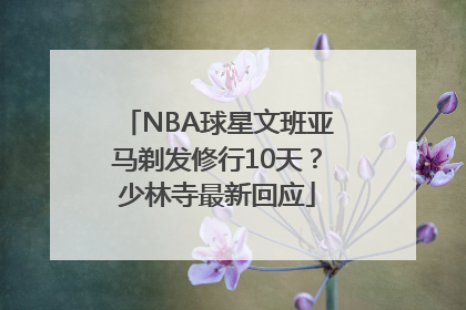 NBA球星文班亚马剃发修行10天？少林寺最新回应